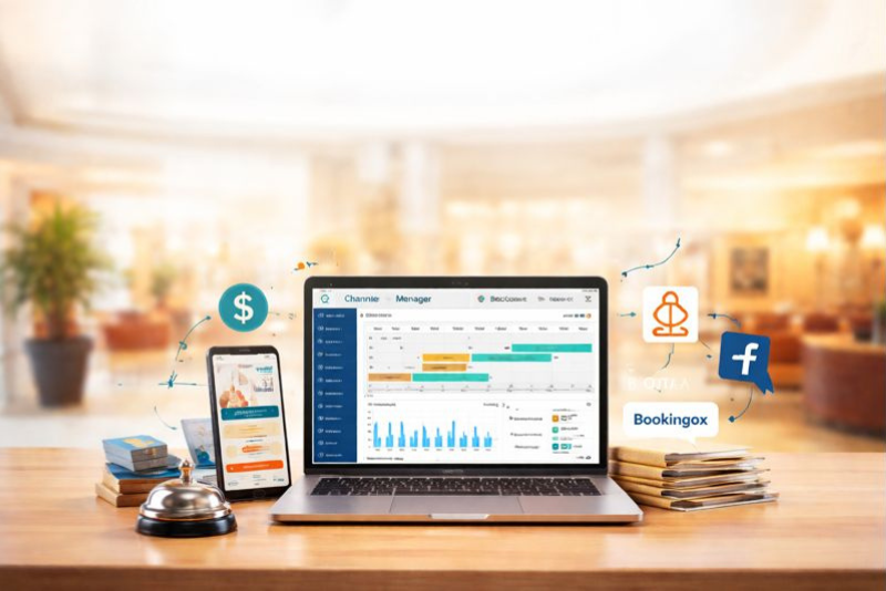 How a Channel Manager Can Increase Direct Bookings & Reduce OTA Fees - Feature Image