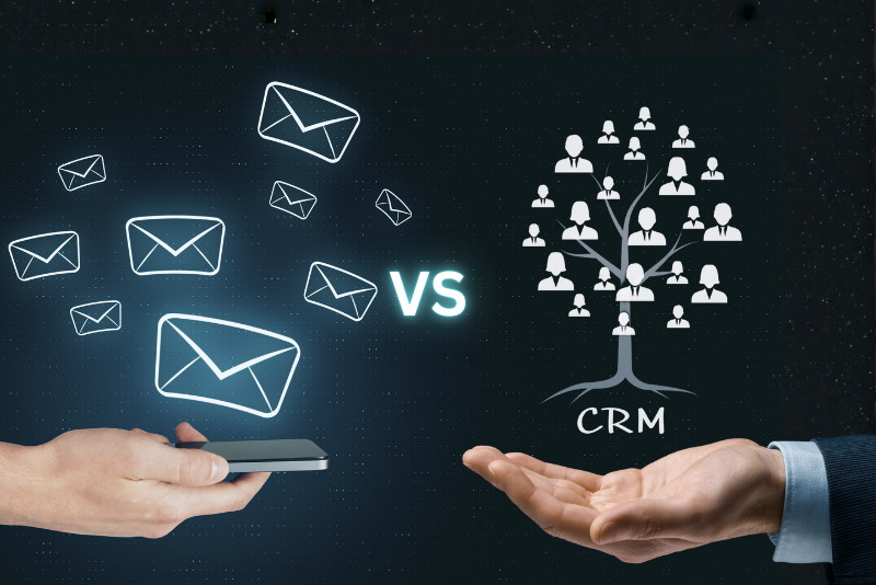 Hotel CRM vs Email Marketing - Feature Image