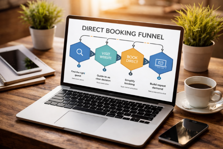 Direct Booking Funnel Automation for Independent Hotels - Feature Image